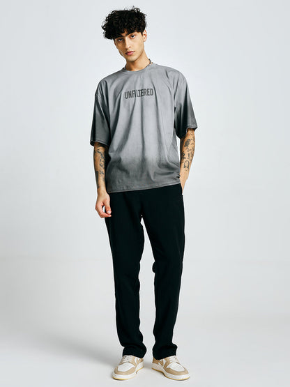 Men Retro Wash Puff Printed Oversized T-Shirt  -  Kurvy Oversized T-Shirt