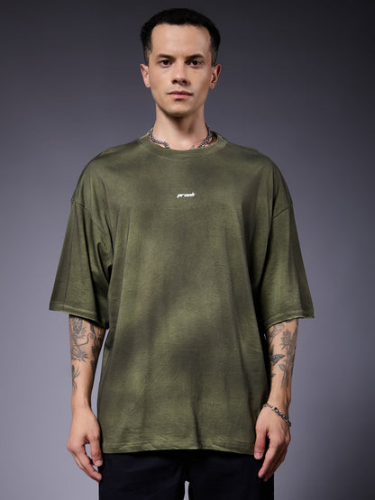 Men Retro Washed Oversized T-Shirt  -  Kurvy Oversized T-Shirt