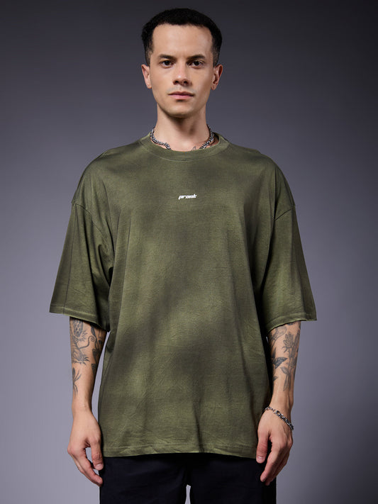 Men Retro Washed Oversized T-Shirt  -  Kurvy Oversized T-Shirt