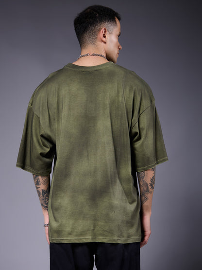 Men Retro Washed Oversized T-Shirt  -  Kurvy Oversized T-Shirt