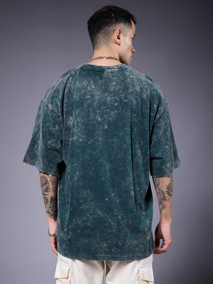 Men Retro Washed Oversized T-Shirt (1)  -  Kurvy Oversized T-Shirt