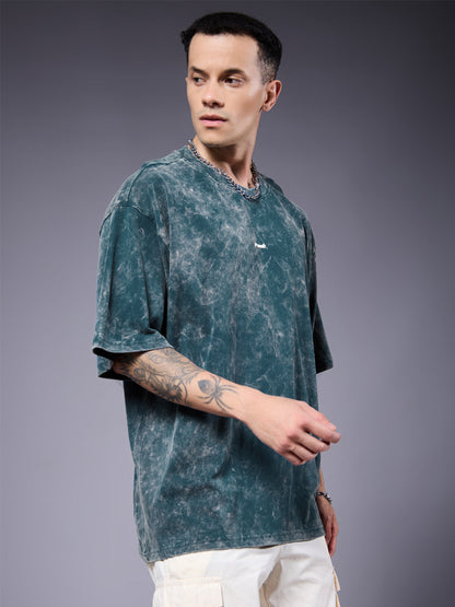 Men Retro Washed Oversized T-Shirt (1)  -  Kurvy Oversized T-Shirt