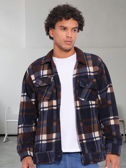 Mens Oversize Polar Fleece Jacket  -  Kurvy Jacket