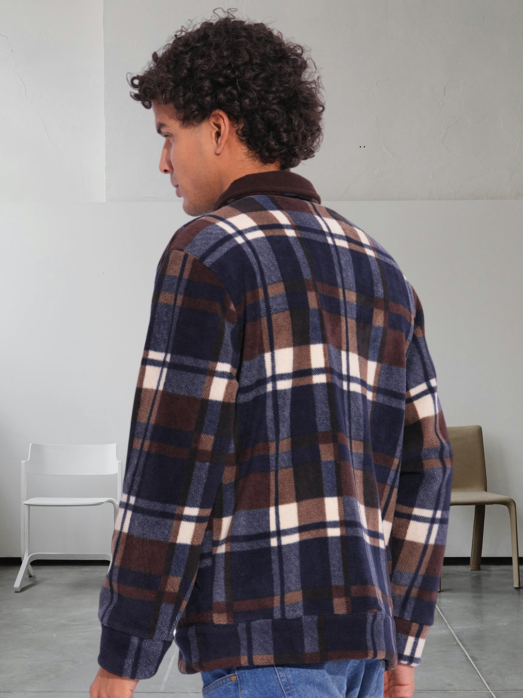 Mens Oversize Polar Fleece Jacket  -  Kurvy Jacket