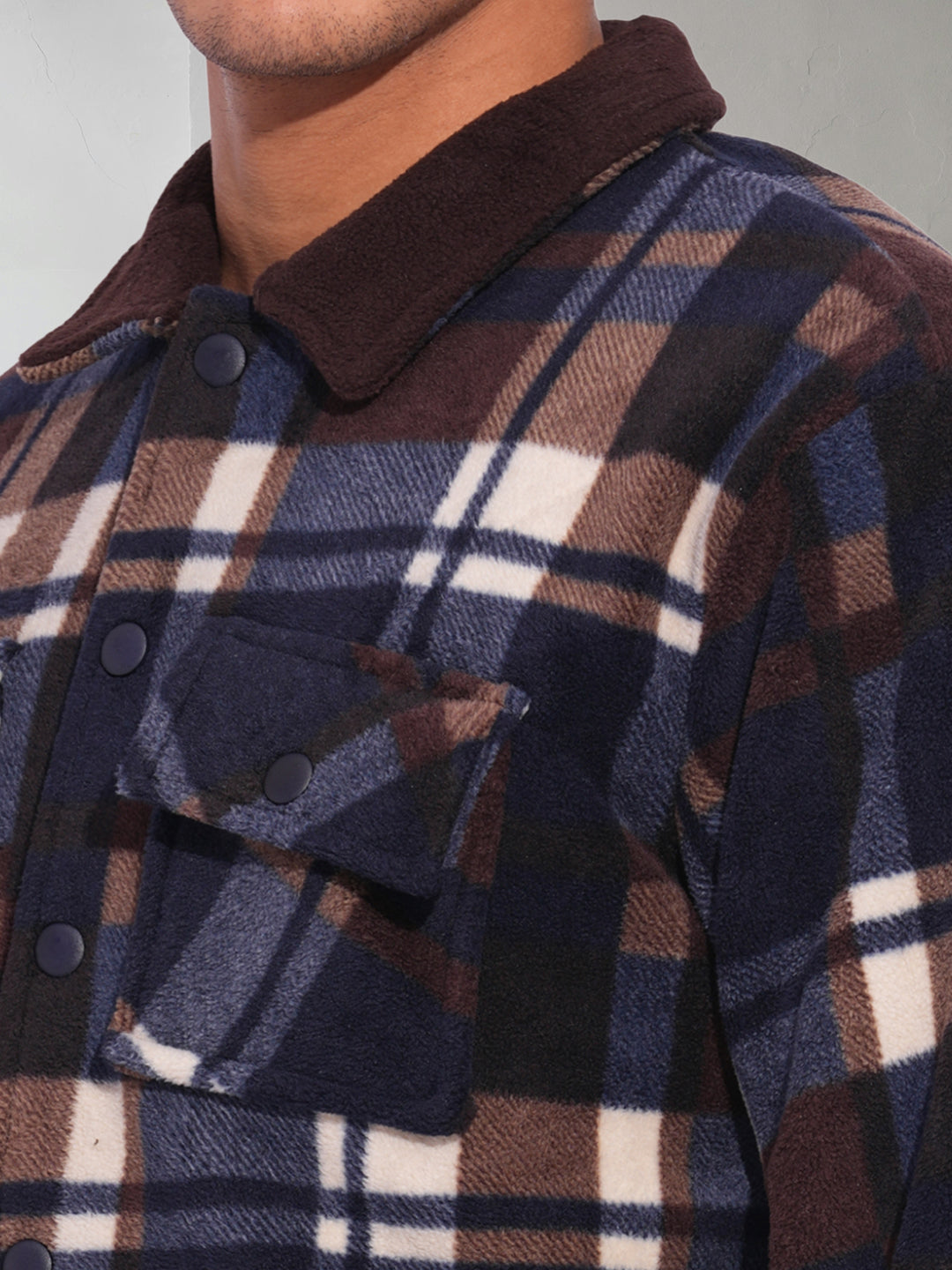 Mens Oversize Polar Fleece Jacket  -  Kurvy Jacket
