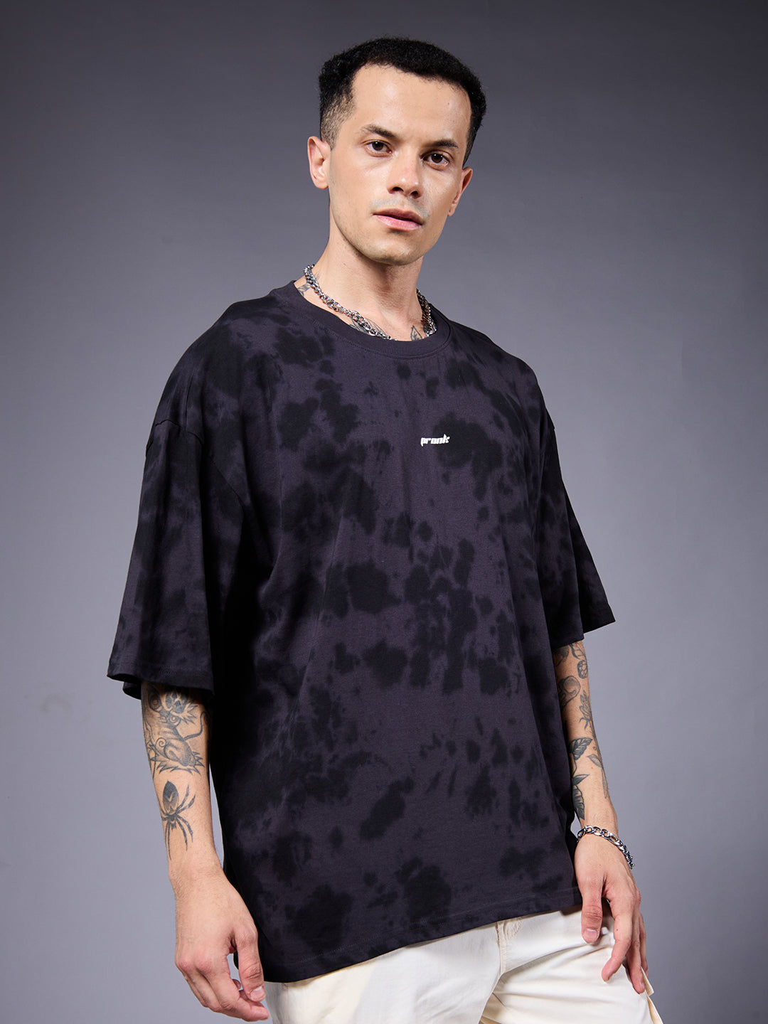 PREDATOR Men Retro Wash Oversized T-Shirt  -  Kurvy Oversized T-Shirt
