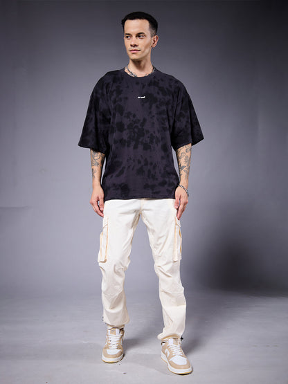 PREDATOR Men Retro Wash Oversized T-Shirt  -  Kurvy Oversized T-Shirt
