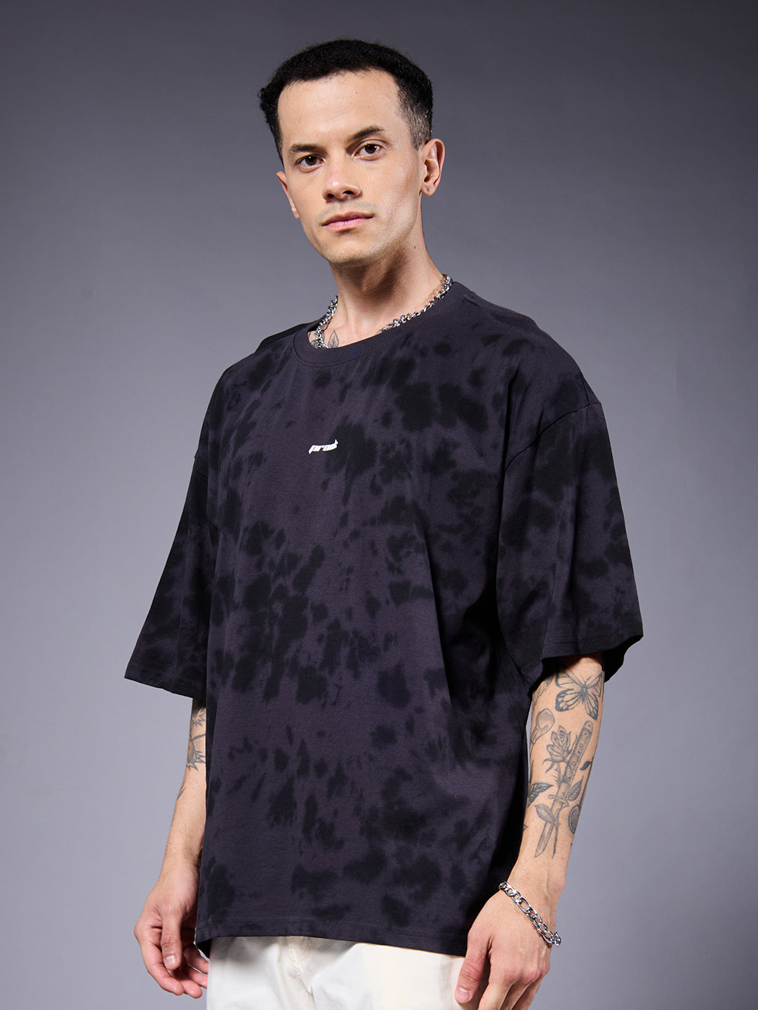PREDATOR Men Retro Wash Oversized T-Shirt  -  Kurvy Oversized T-Shirt