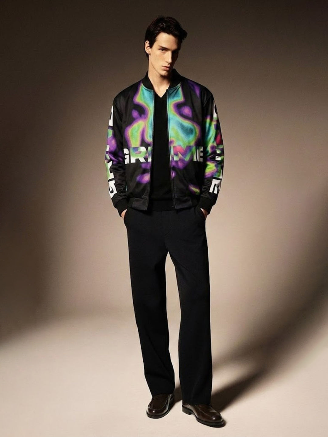Men Graphic Printed Bomber Jacket (2)  -  Kurvy Jacket