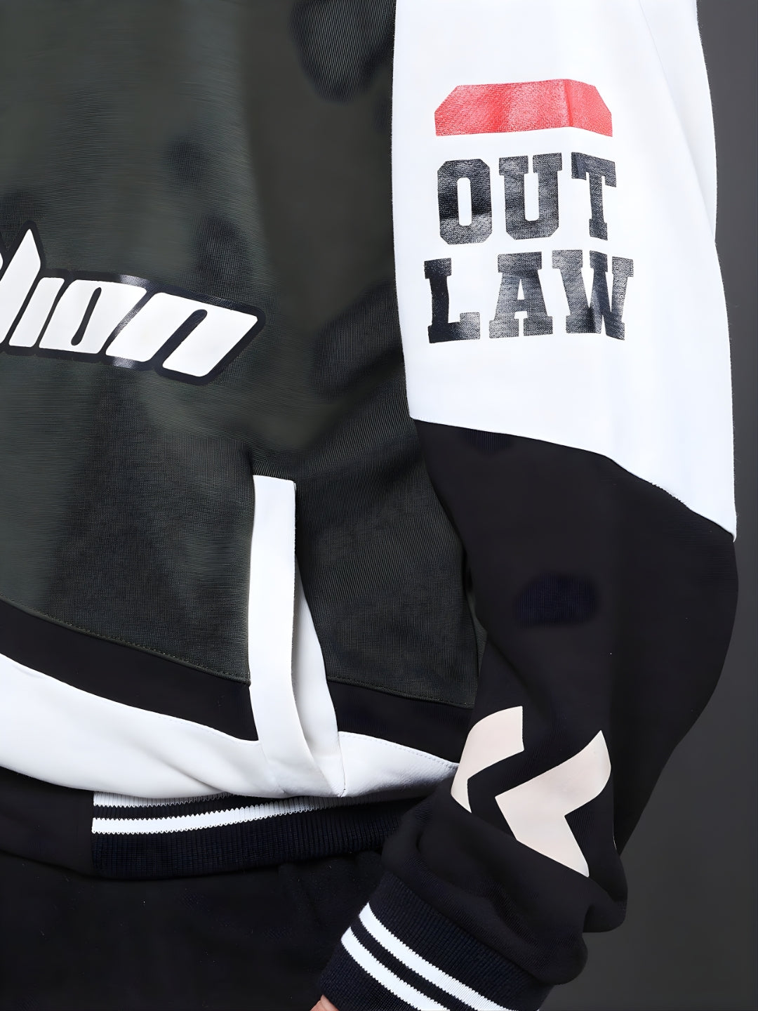 Men Graphic Printed Varsity Bomber Jacket (1)  -  Kurvy Jacket