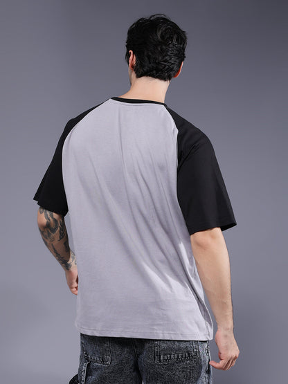 Men Oversized Colorblock T-Shirt (3)  -  Kurvy Oversized T-Shirt