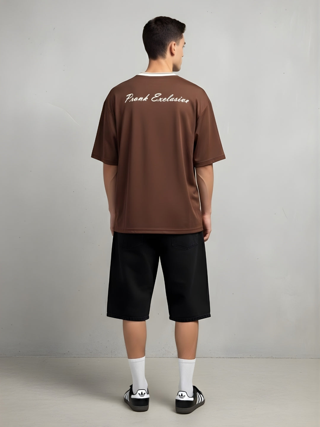 Men Oversized Varsity T-Shirt (4)  -  Kurvy Oversized T-Shirt