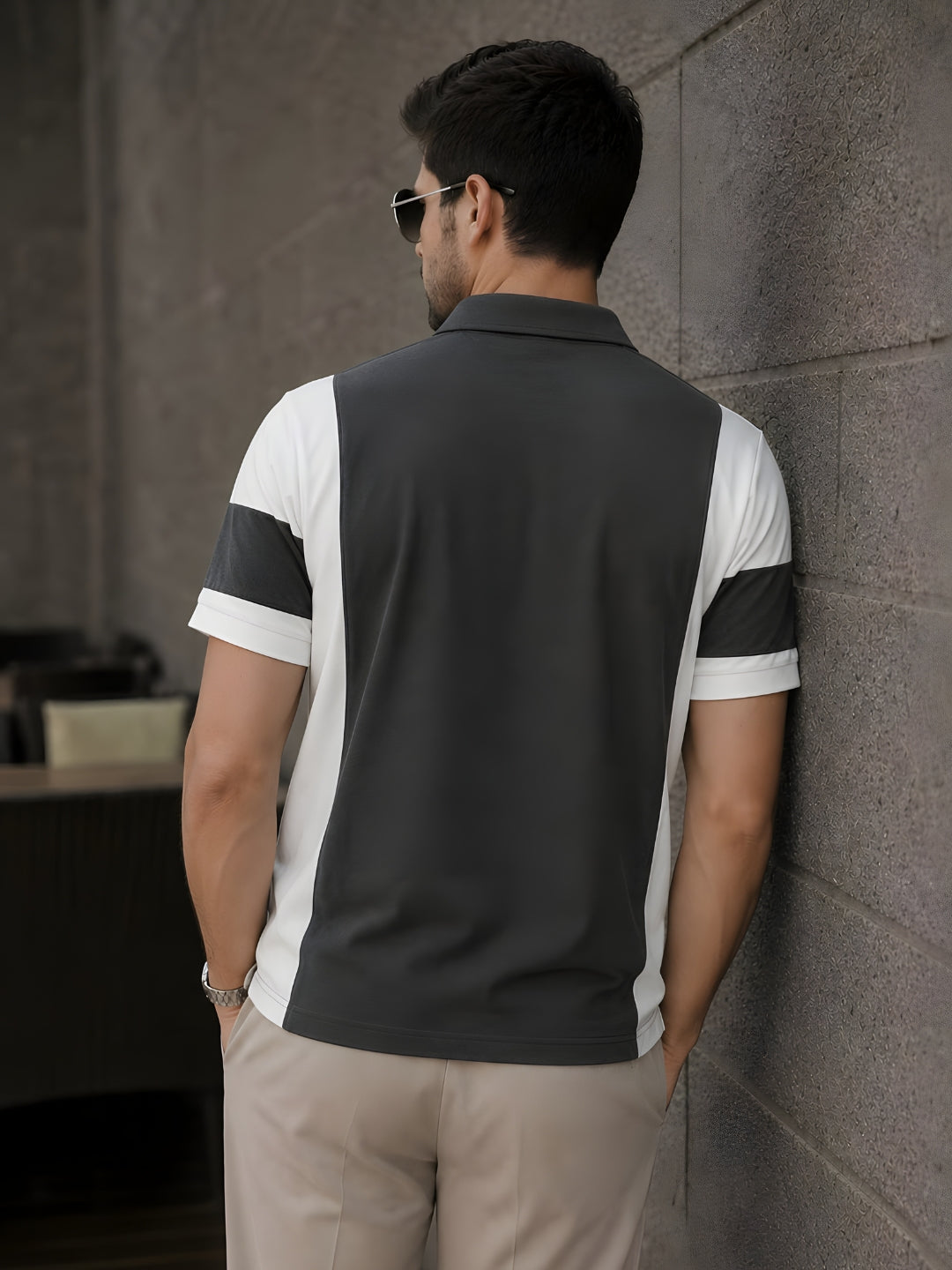 Men Premium Colorblock Relaxed Fit Polo T-Shirt (2)  -  Kurvy Polo T-Shirt