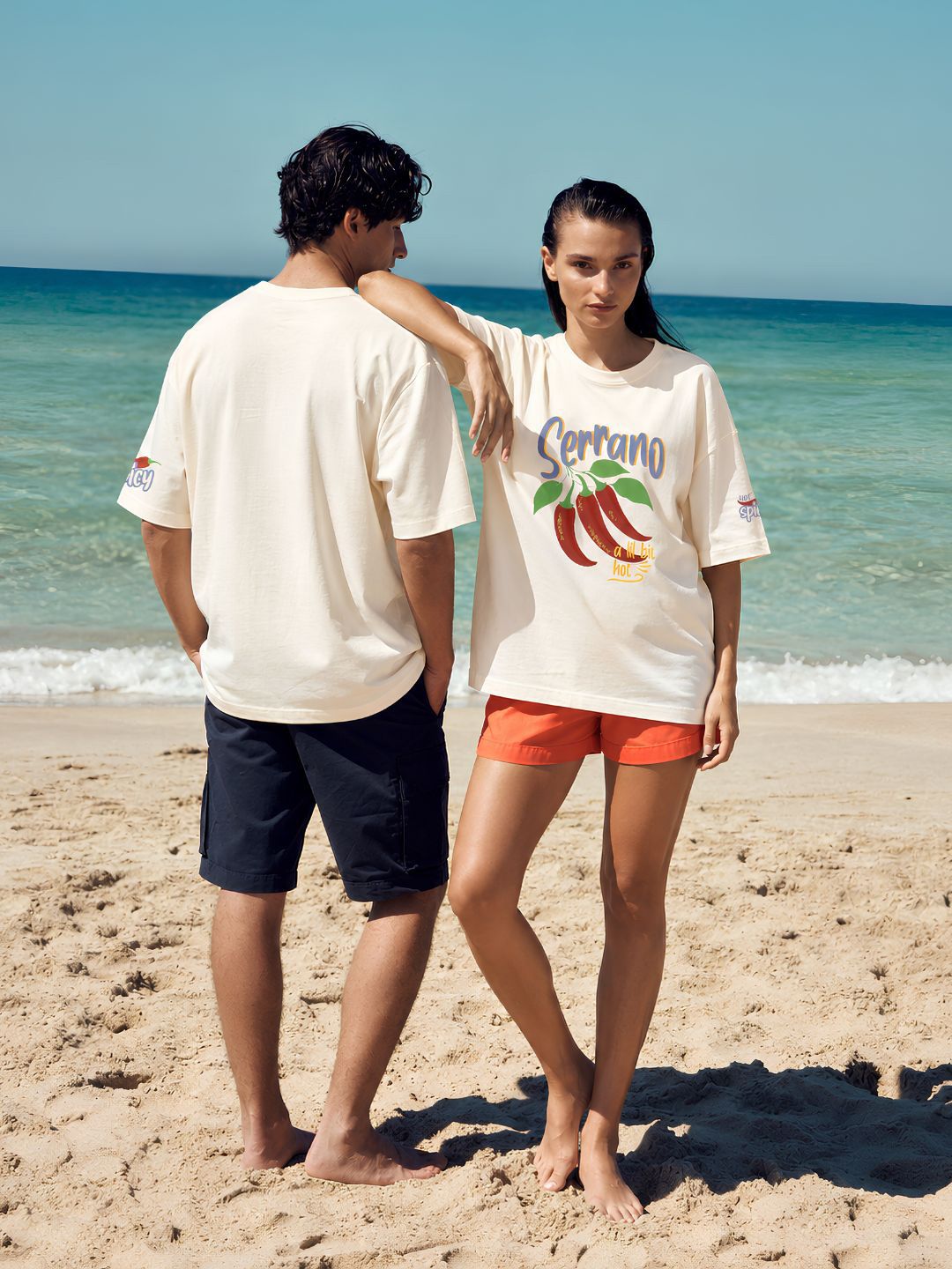 Serrano Chilly Women Printed Oversized T-Shirt  -  Kurvy Oversized T-Shirt