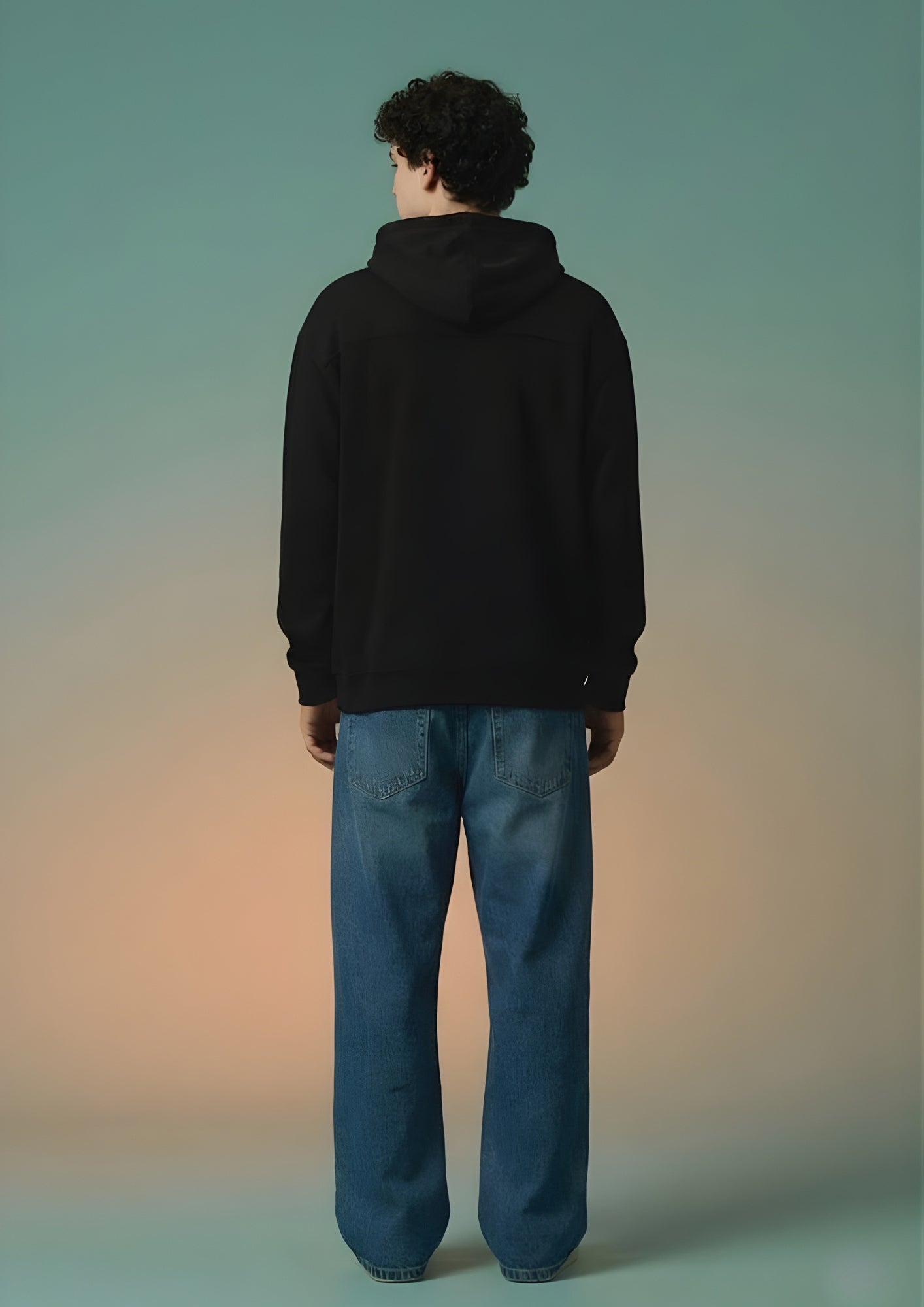 Solid Men Drop Shoulder Premium Terry Hoodie  -  Kurvy Hoodie