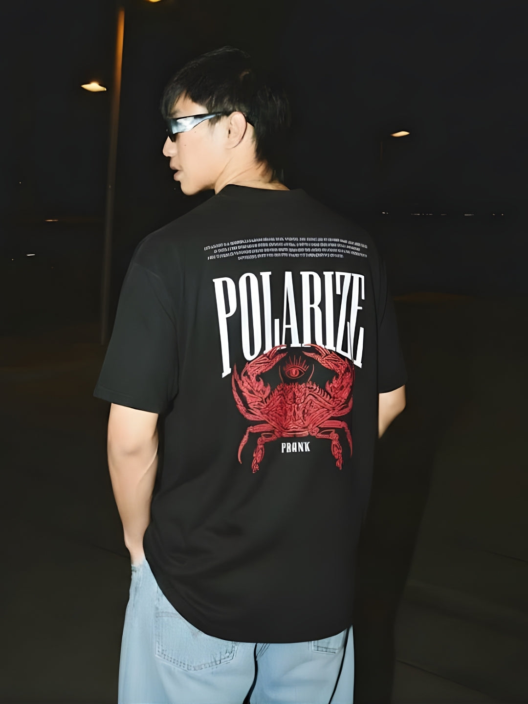 Polarize Mandala Roots Printed Men Premium Oversized T-Shirt  -  Kurvy Oversized T-Shirt