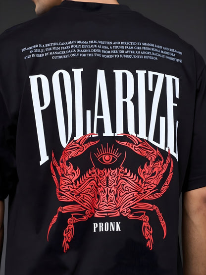 Polarize Mandala Roots Printed Men Premium Oversized T-Shirt  -  Kurvy Oversized T-Shirt