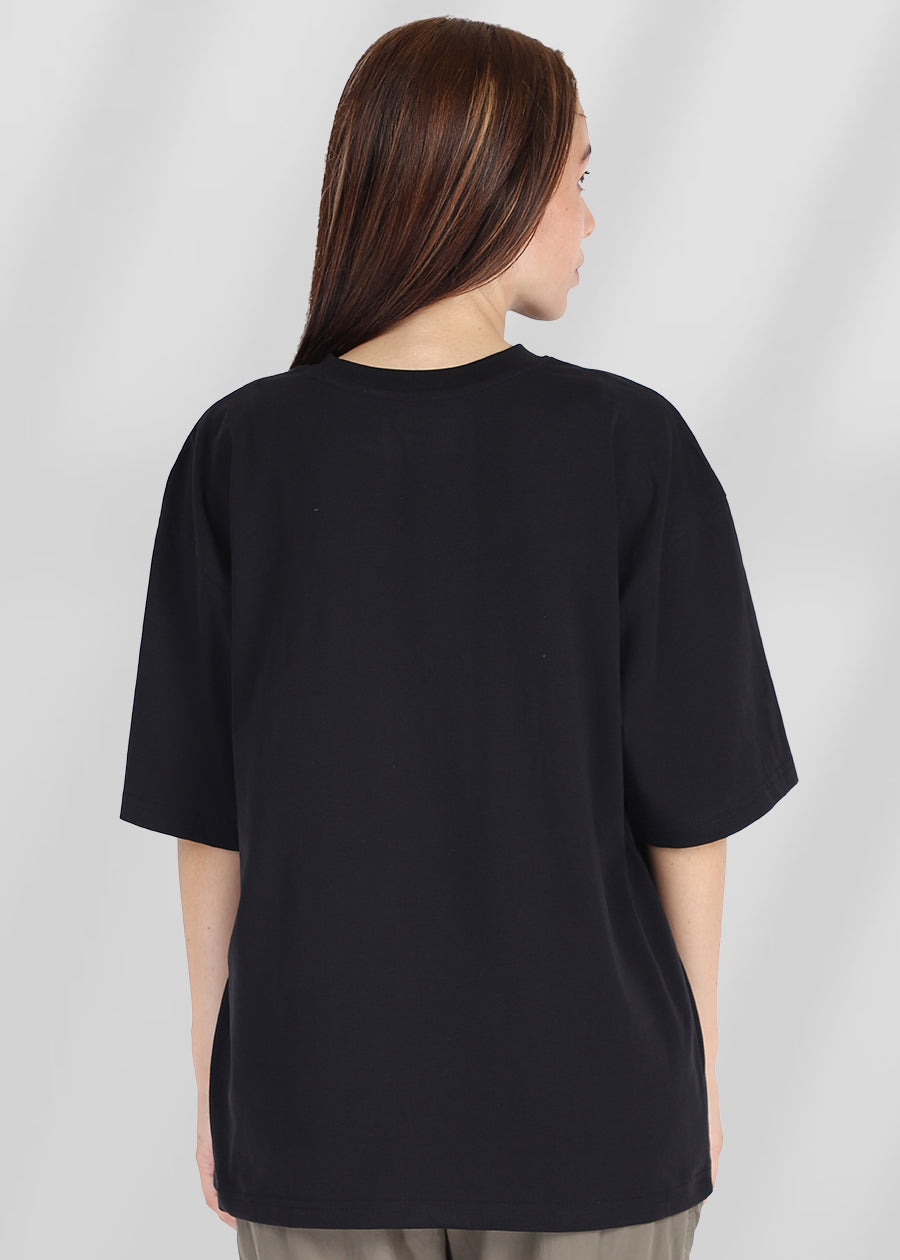 Psychedelic Printed Oversized T-shirt Womens _ Kurvy  -  Kurvy Oversized T-Shirt