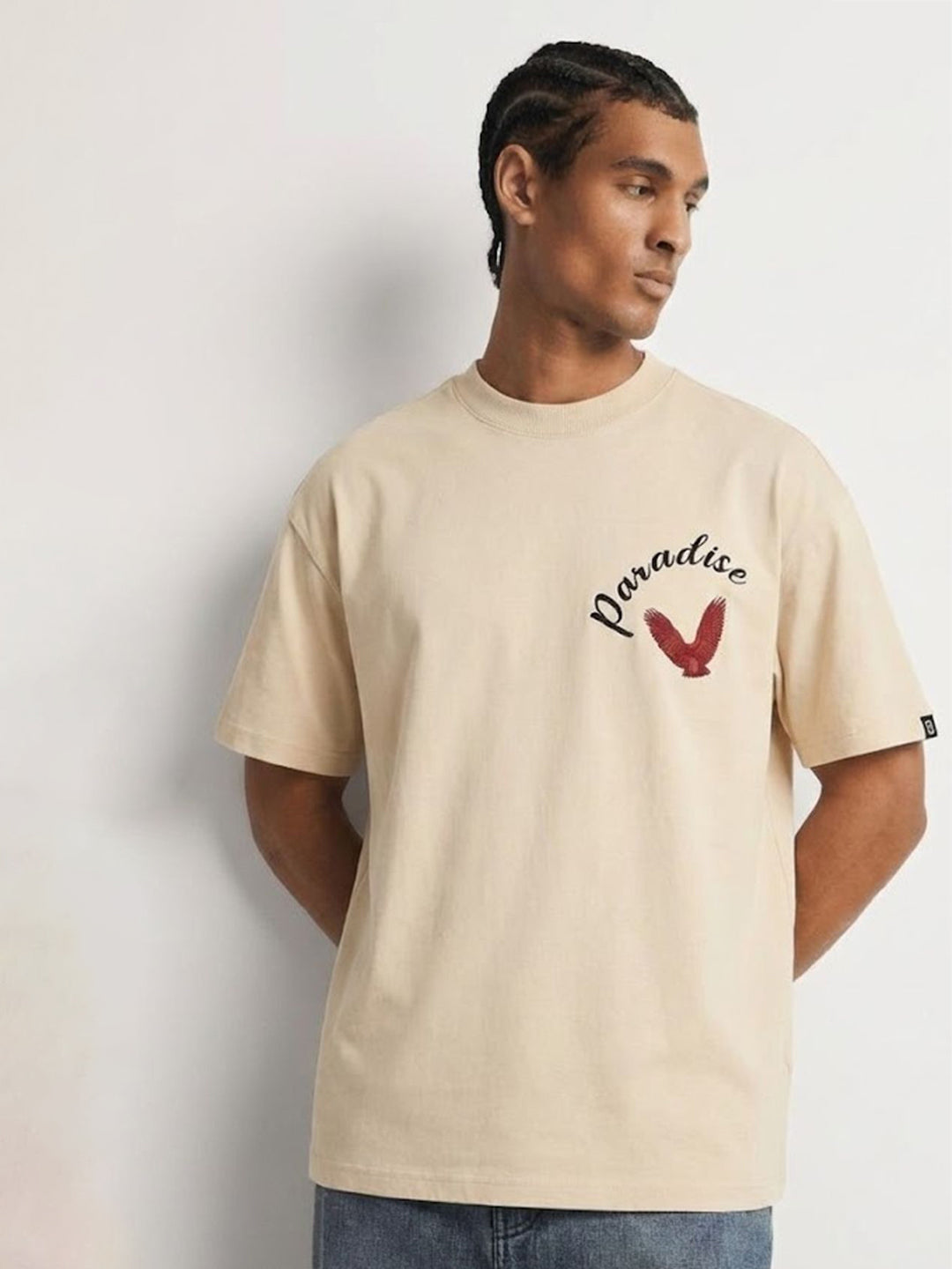Paradise Men Oversized Printed T-Shirt  -  Kurvy Oversized T-Shirt