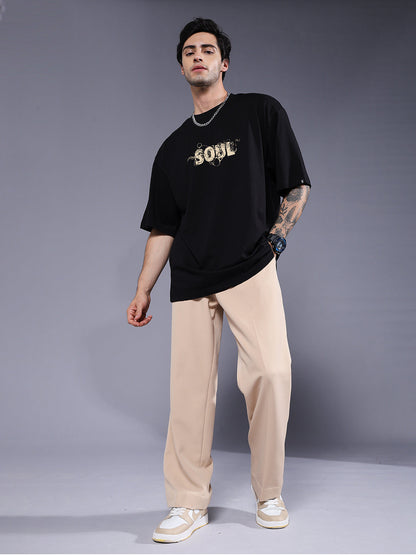 SHAPE OF SOUL Men Printed Oversized T-Shirt  -  Kurvy Oversized T-Shirt