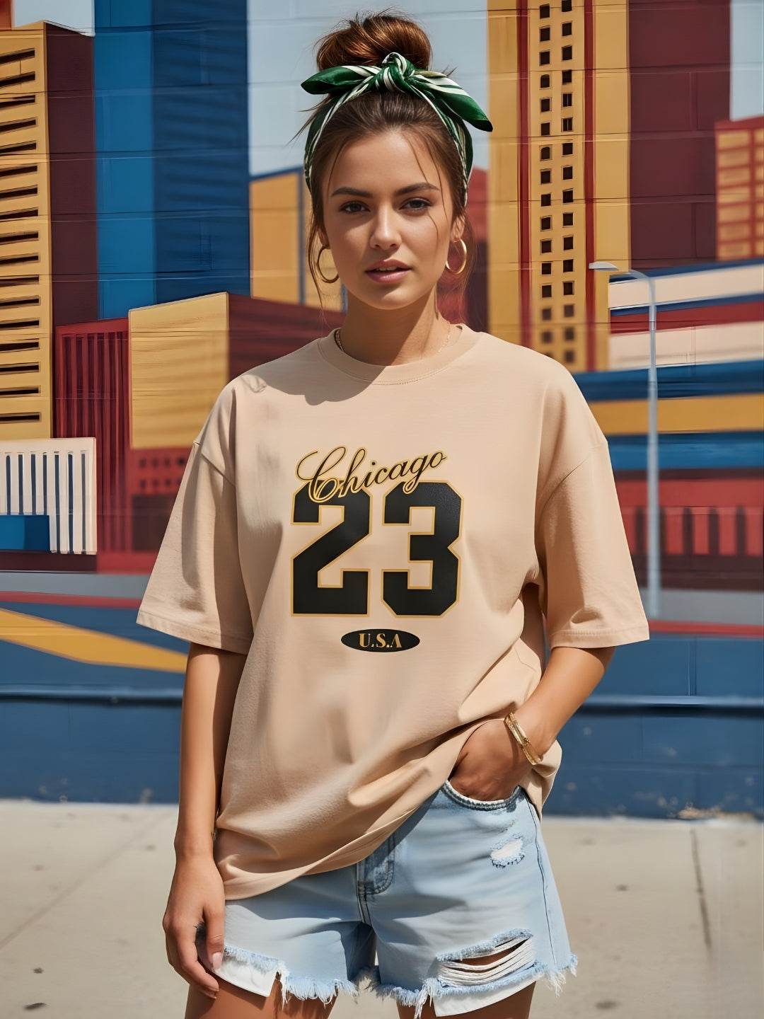 STATEPLAY 23 Women Graphic Oversized Printed T-Shirt  -  Kurvy Oversized T-Shirt