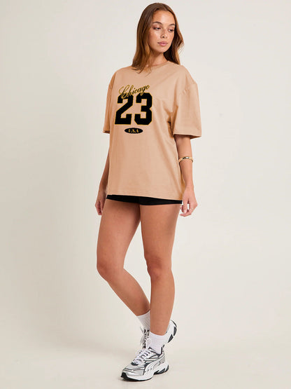 STATEPLAY 23 Women Graphic Oversized Printed T-Shirt  -  Kurvy Oversized T-Shirt