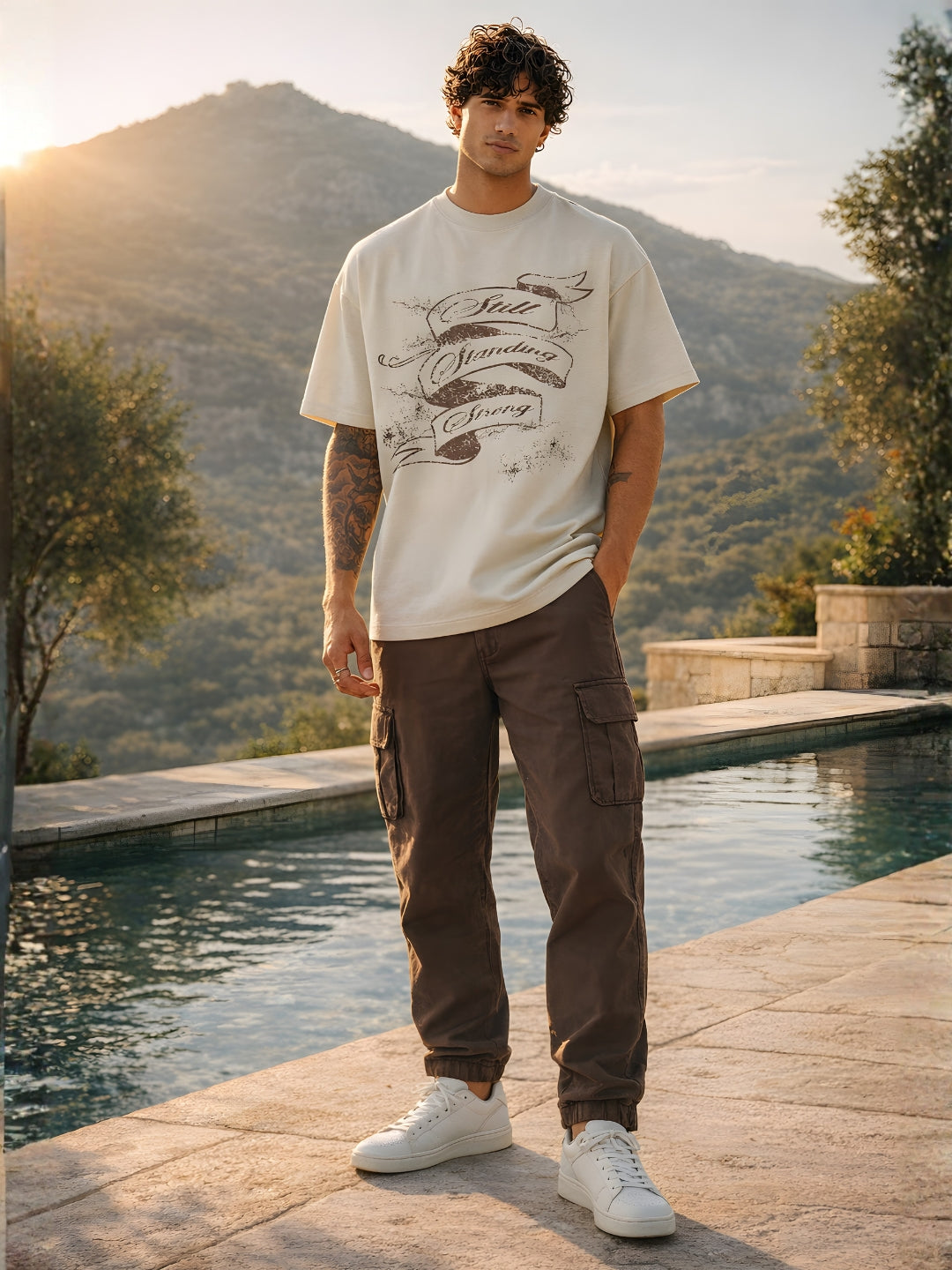 STILL STRONG Men Printed Oversized T-Shirt  -  Kurvy Oversized T-Shirt