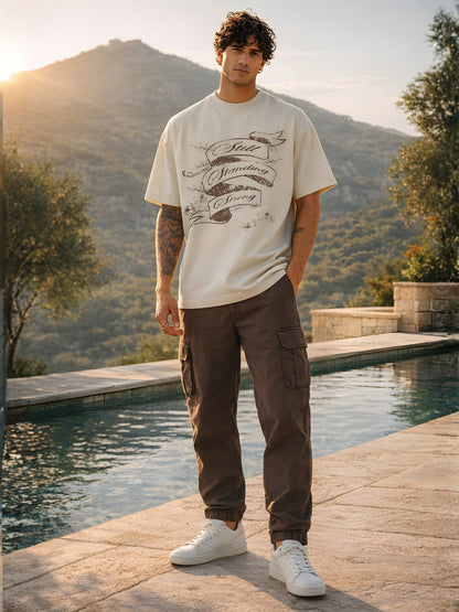 STILL STRONG Men Printed Oversized T-Shirt  -  Kurvy Oversized T-Shirt