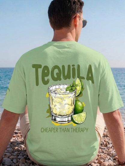 Tequila Men Printed Oversized T-Shirt - Kurvy