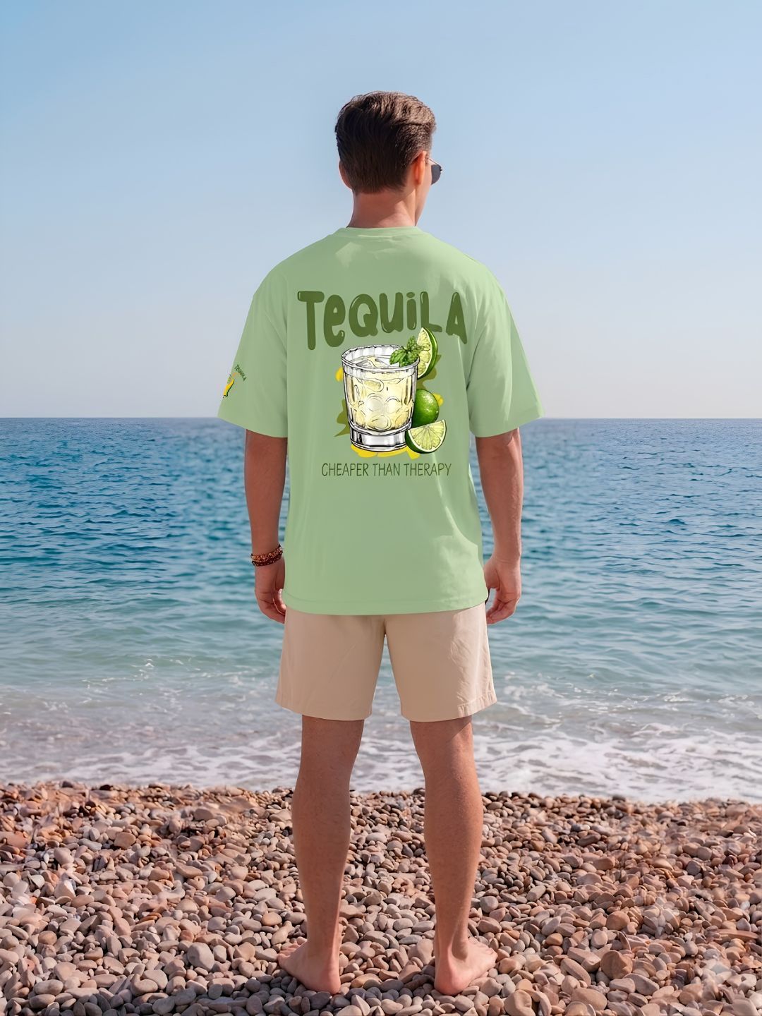 Tequila Men Printed Oversized T-Shirt - Kurvy