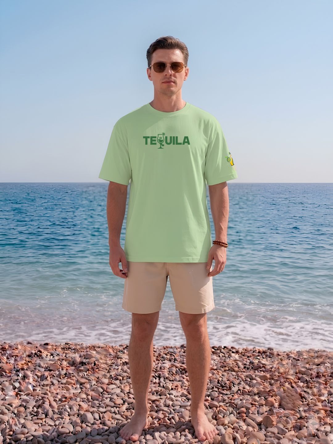 Tequila Men Printed Oversized T-Shirt - Kurvy