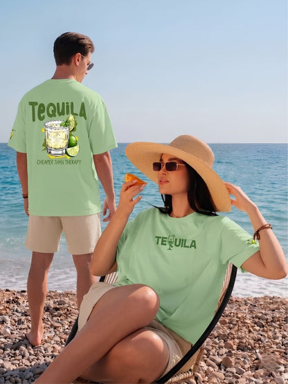 Tequila Men Printed Oversized T-Shirt - Kurvy