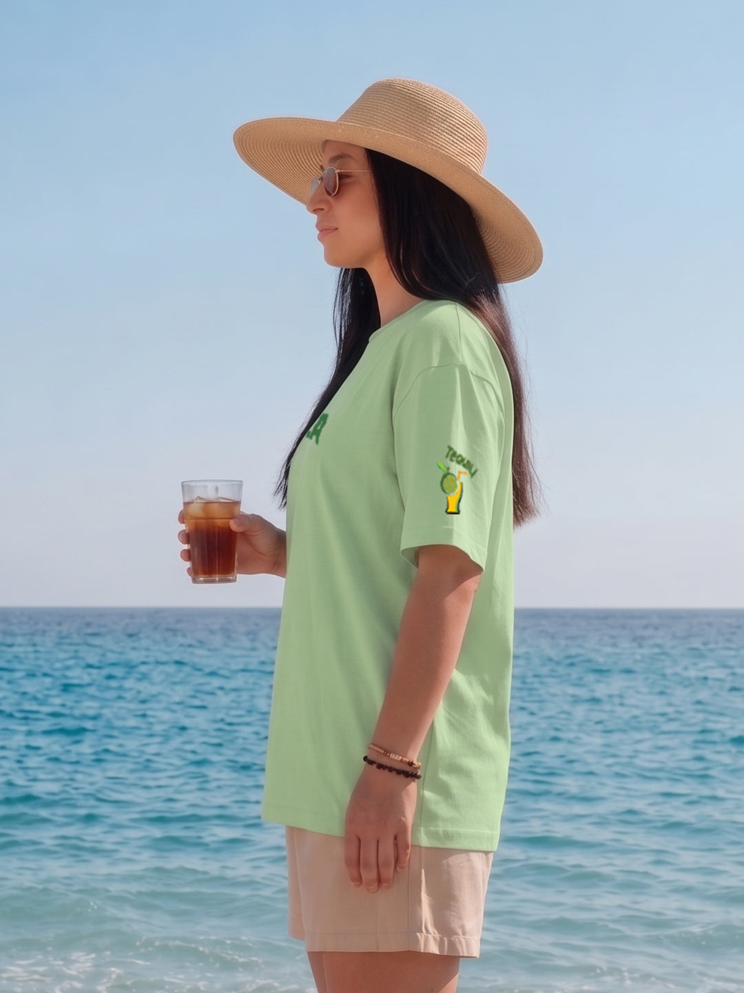 Tequila Women Printed Oversized T-Shirt - Kurvy