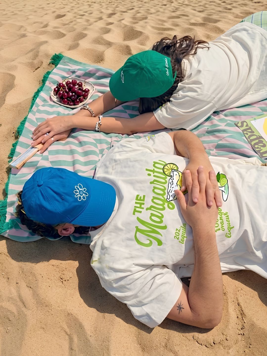 The Margarita Men Printed Oversized T-Shirt - Kurvy