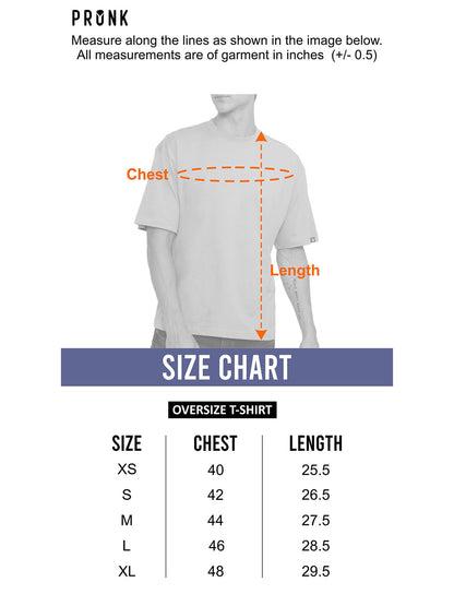 True Nature Men Oversized Printed T-Shirt - Kurvy