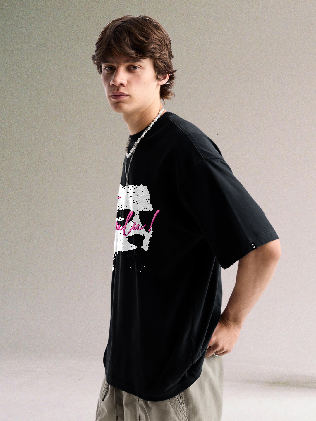 Unreal Men Printed Oversized T-Shirt - Kurvy