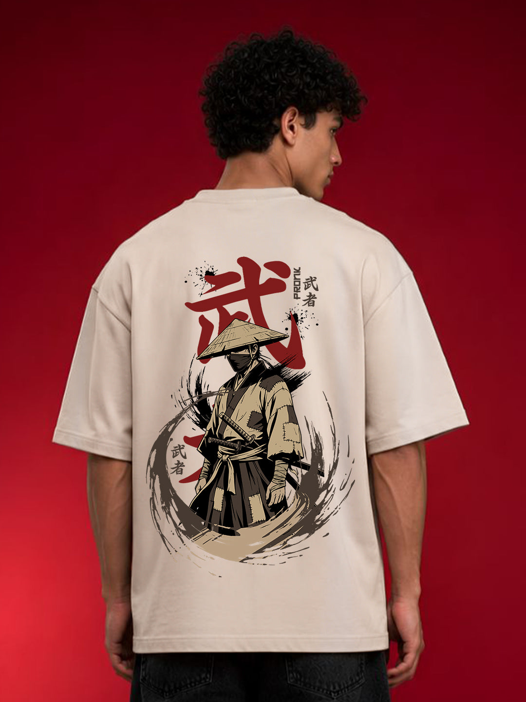 Zen Warrior Men Oversized T-Shirt - Kurvy