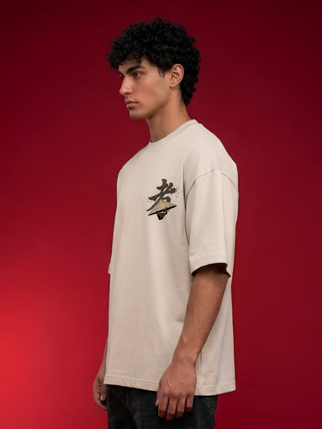 Zen Warrior Men Oversized T-Shirt - Kurvy