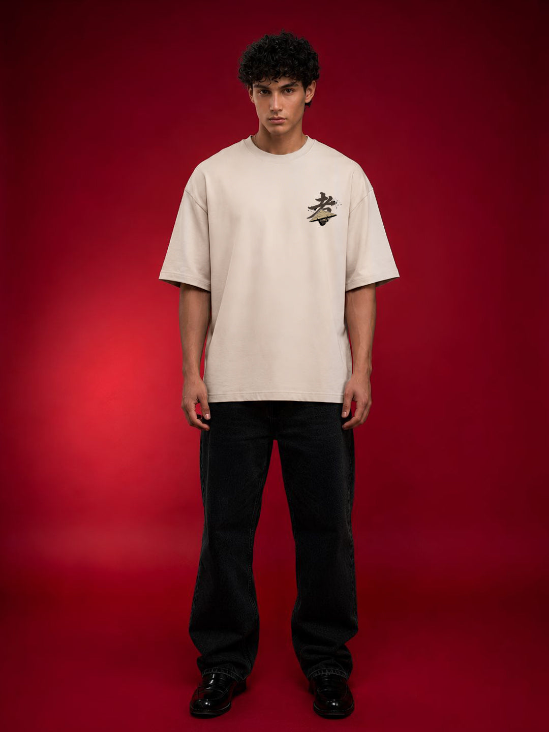 Zen Warrior Men Oversized T-Shirt - Kurvy