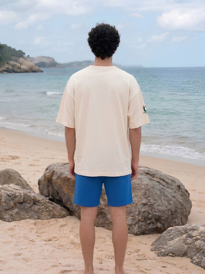 Emerald Toucan Men Printed Oversized T-Shirt  -  Kurvy Oversized T-Shirt