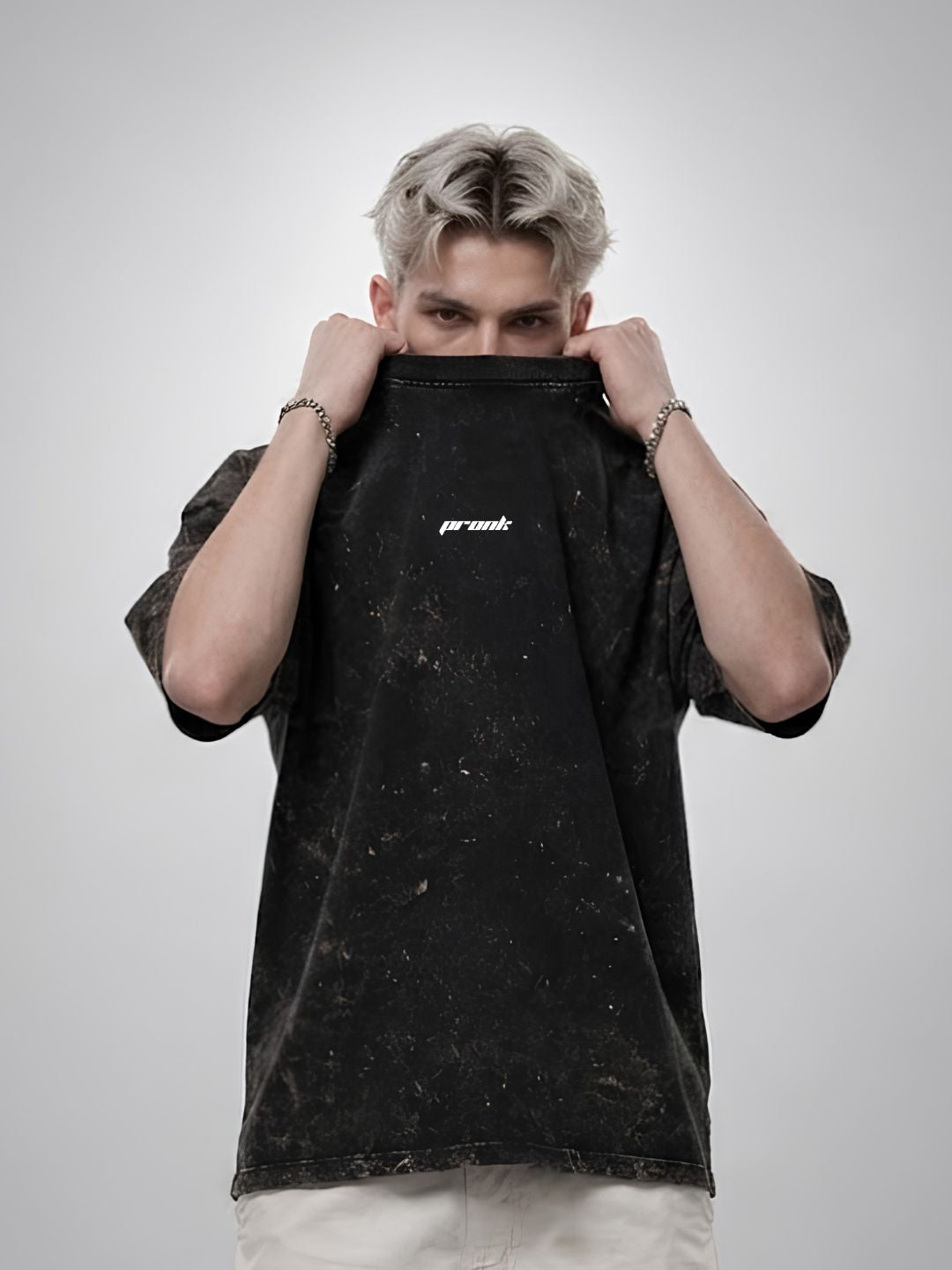 Evolve Men Retro Wash Printed Oversized T-Shirt  -  Kurvy Oversized T-Shirt