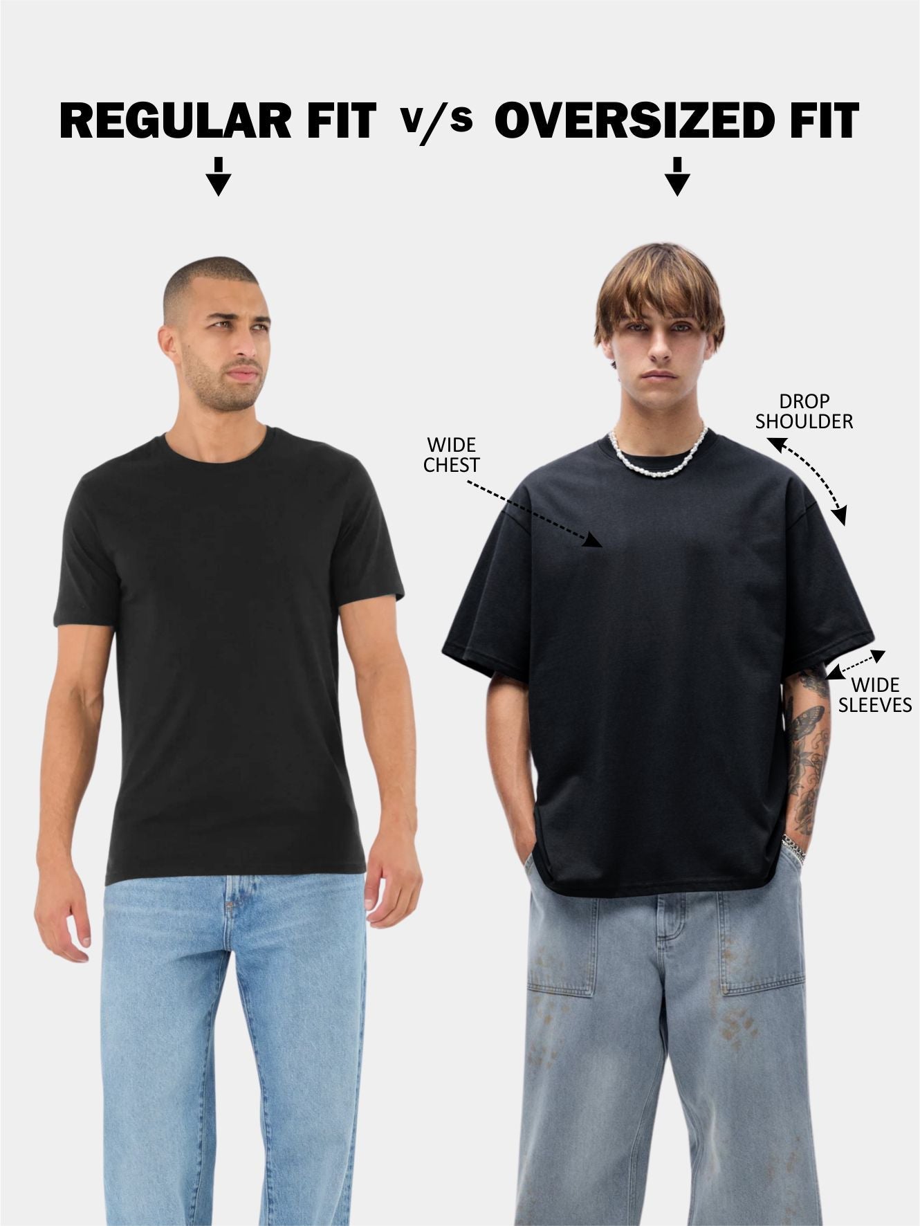 HEAVEN Men Printed Oversized T-Shirt  -  Kurvy Oversized T-Shirt