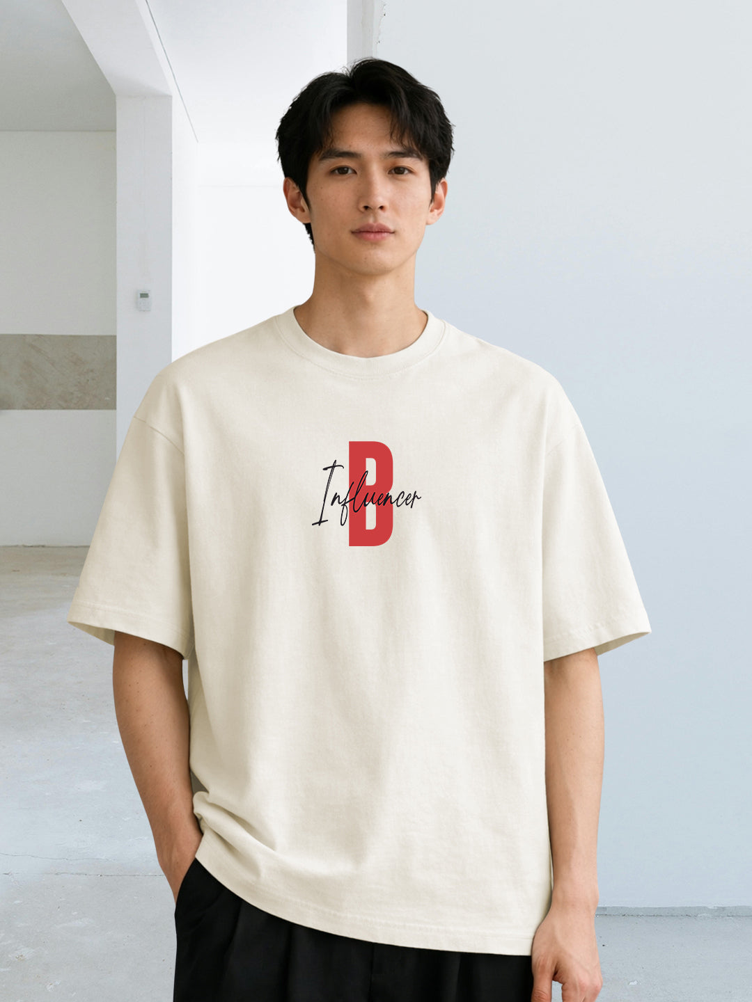 INFLUENCE GAME Men Terry Printed Oversized T-Shirt  -  Kurvy Oversized T-Shirt