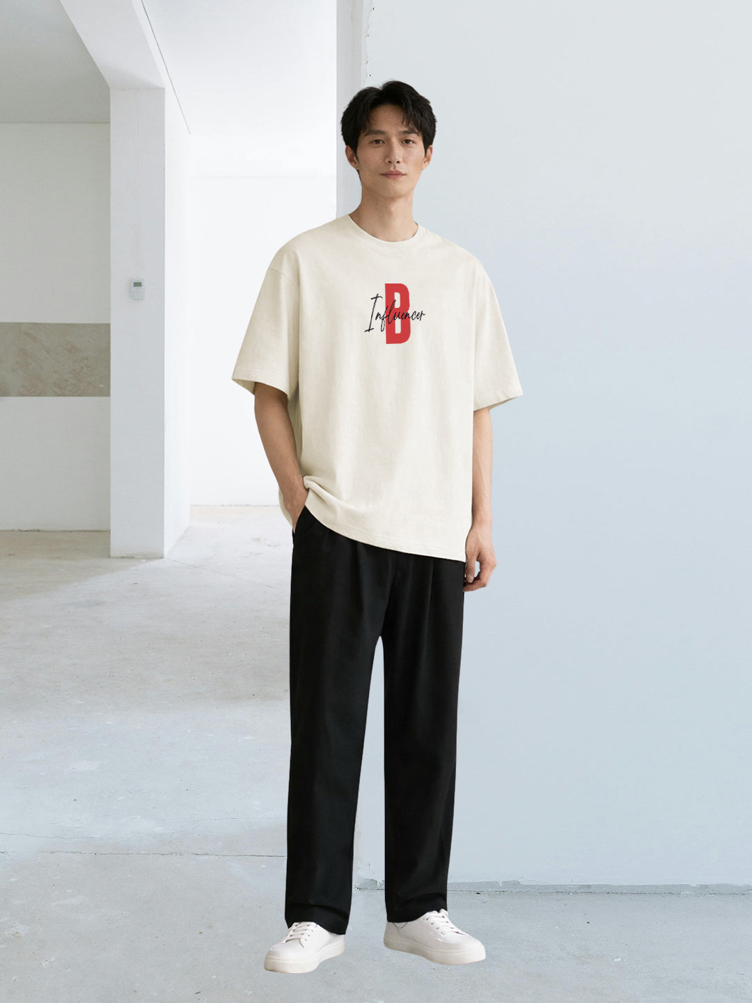 INFLUENCE GAME Men Terry Printed Oversized T-Shirt  -  Kurvy Oversized T-Shirt