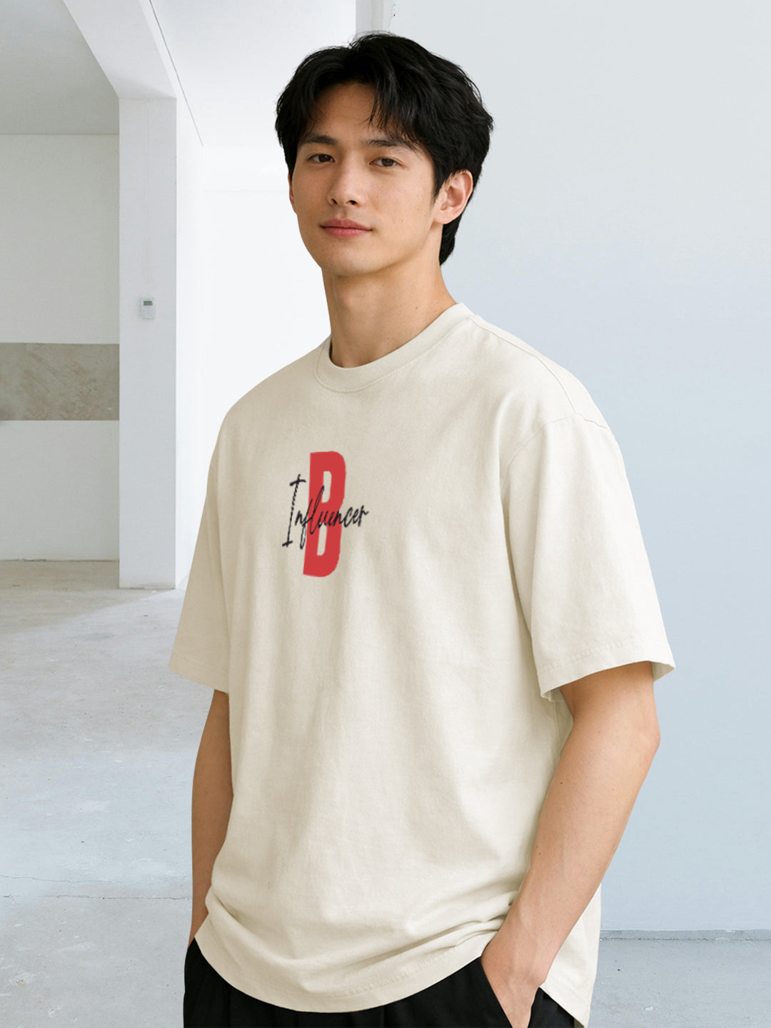 INFLUENCE GAME Men Terry Printed Oversized T-Shirt  -  Kurvy Oversized T-Shirt