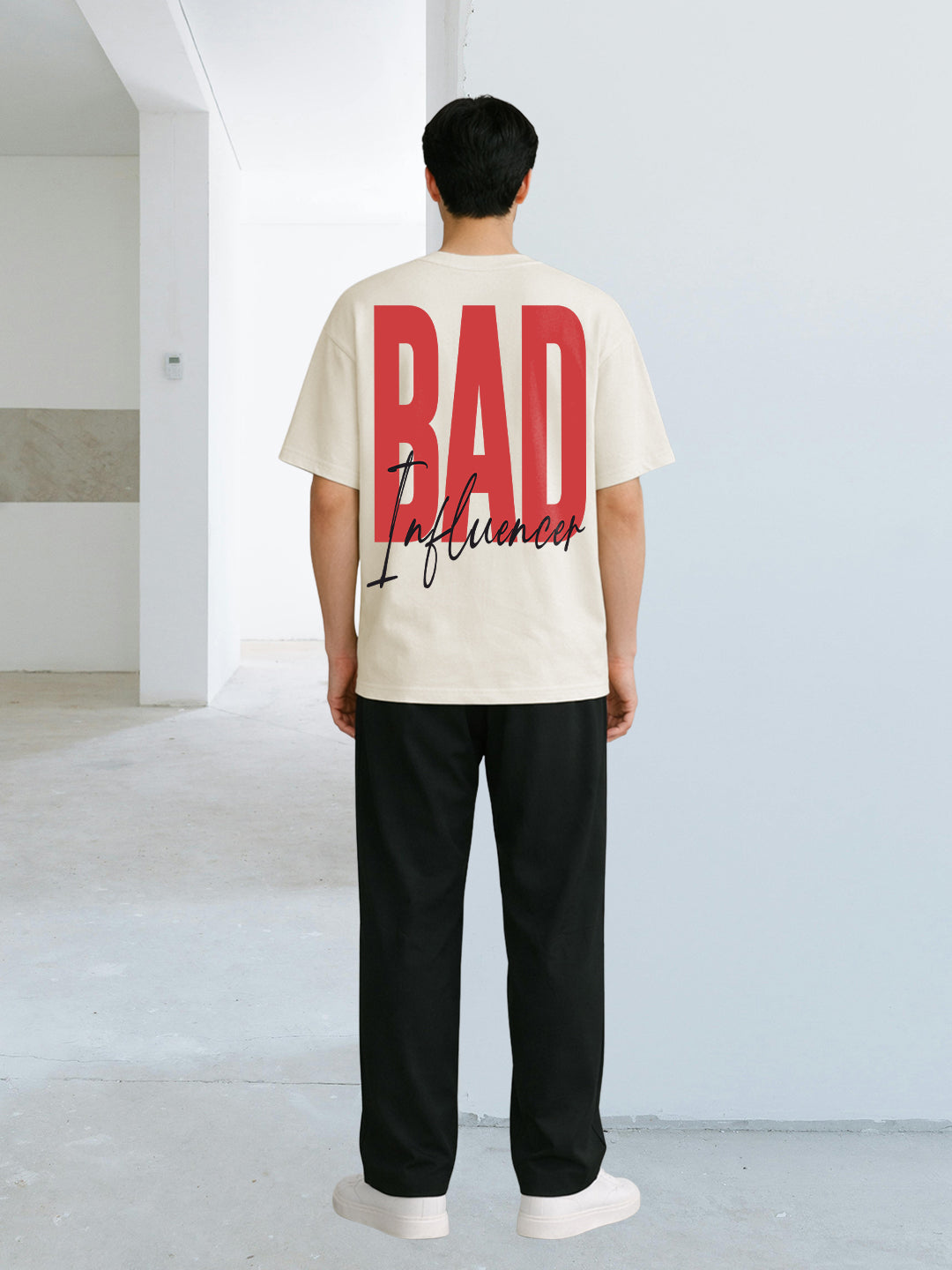 INFLUENCE GAME Men Terry Printed Oversized T-Shirt  -  Kurvy Oversized T-Shirt