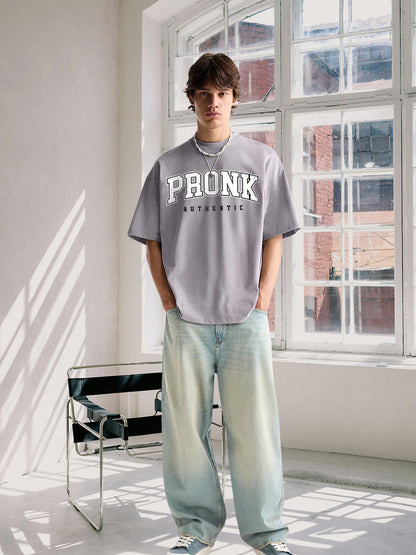 Kurvy Authentic Men Oversized T-Shirt - Ash Grey  -  Kurvy Oversized T-Shirt