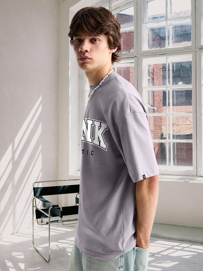 Kurvy Authentic Men Oversized T-Shirt - Ash Grey  -  Kurvy Oversized T-Shirt