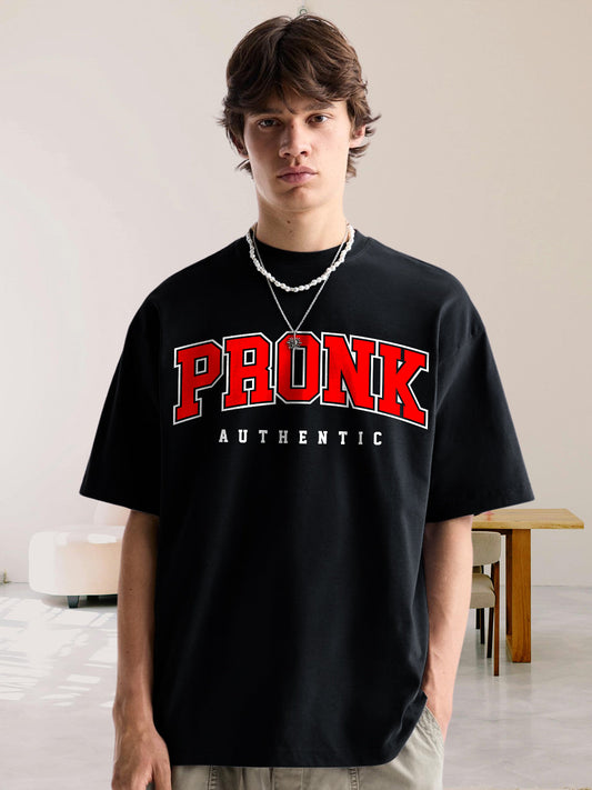 Kurvy Authentic Men Oversized T-Shirt - Black  -  Kurvy Oversized T-Shirt