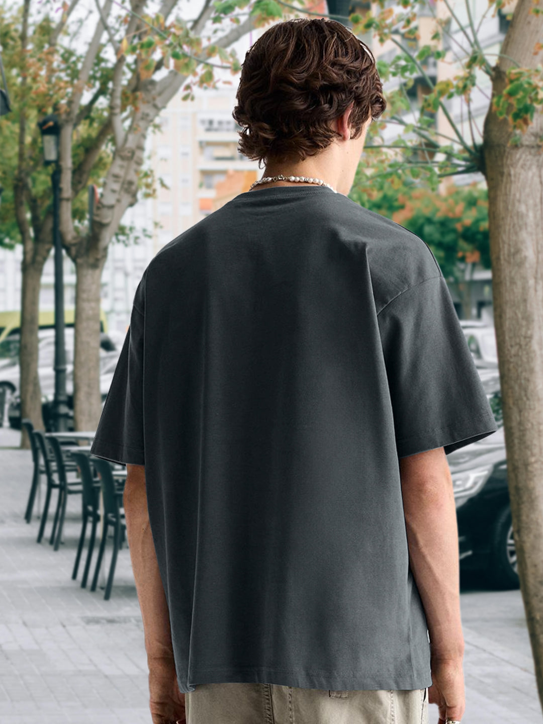 Kurvy Authentic Men Oversized T-Shirt - Dark Grey  -  Kurvy Oversized T-Shirt